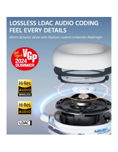 Edifier W830NB Auriculares Inalámbricos ANC 94H Bluetooth 5.4 - Negro 2