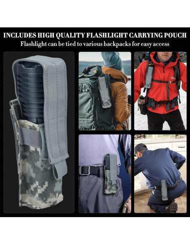 Linterna LED Weoxi XHP160-A8 2400000 Lúmenes IPX7 5 Modos