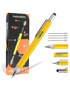 Bolígrafo Multifuncional TVBEST 6 en 1 Regalo para Hombres