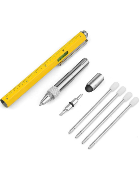 Bolígrafo Multifuncional TVBEST 6 en 1 Regalo para Hombres