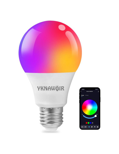 Bombilla LED Inteligente YKNAWOIR RGB 9W E27 Control APP