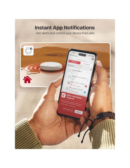 Detector de Fugas de Agua Wi-Fi X-Sense SWS0A41, 4 Sensores