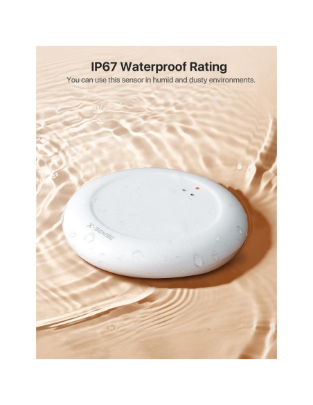 Detector de Fugas de Agua Wi-Fi X-Sense SWS0A41, 4 Sensores