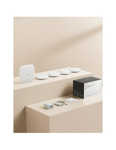 Detector de Fugas de Agua Wi-Fi X-Sense SWS0A41, 4 Sensores