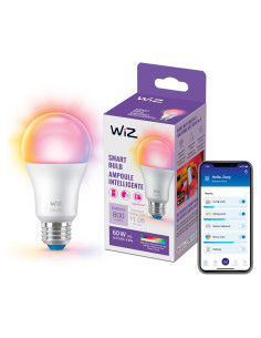 Bombilla LED inteligente WiZ A19 8.8W Multicolor E26