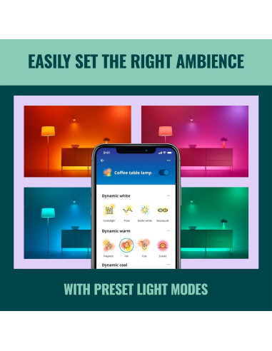 Bombilla LED inteligente WiZ A19 8.8W Multicolor E26