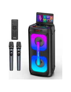 Máquina de Karaoke Gesnada K68 con 2 Micrófonos Inalámbricos