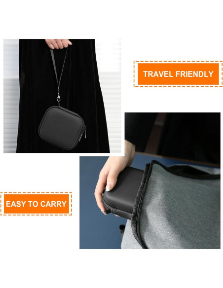 Funda de viaje Anker MagGo 3 en 1, EVA resistente, Negro/Gris Funda de viaje Anker MagGo 3 en 1, EVA resistente, Negro/Gris