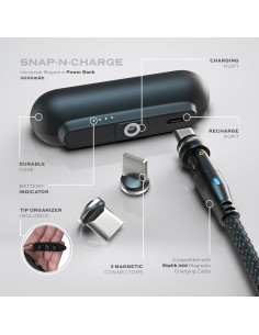 Cargador Portátil Statik Snap-N-Charge 3000mAh 10W Negro 2