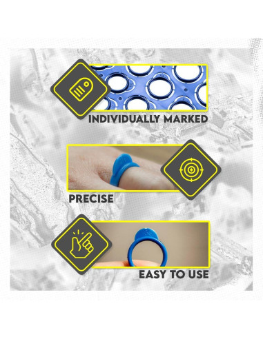 Medidor de Anillos de Plástico SE 23 Piezas - Precisión