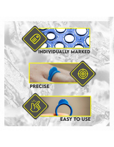 Medidor de Anillos de Plástico SE 23 Piezas - Precisión