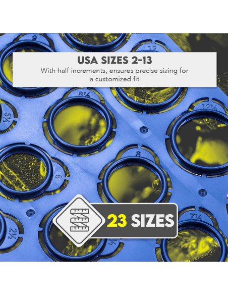 Medidor de Anillos de Plástico SE 23 Piezas - Precisión