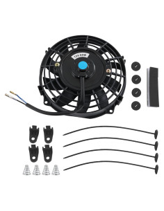 Ventilador Eléctrico de Radiador JDMSPEED 7" Negro 10 Aspas