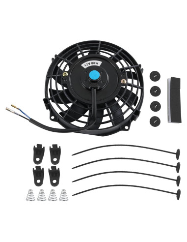 Ventilador Eléctrico de Radiador JDMSPEED 7" Negro 10 Aspas