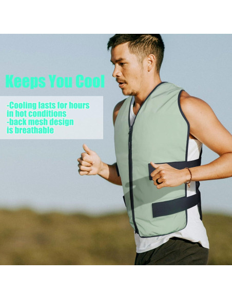 Chaleco Refrigerante MR.ICE Unisex Ajustable 84 Celdas