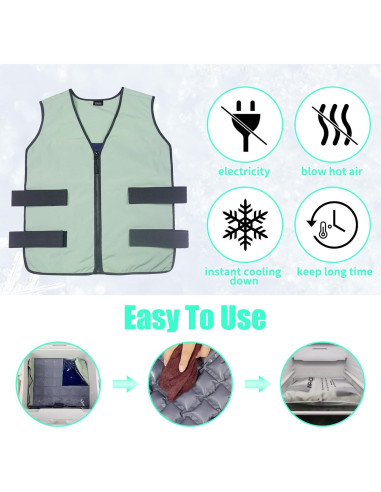 Chaleco Refrigerante MR.ICE Unisex Ajustable 84 Celdas