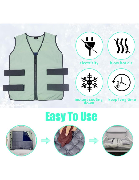 Chaleco Refrigerante MR.ICE Unisex Ajustable 84 Celdas