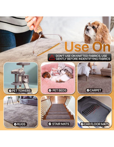 Removedor de Pelo de Mascota Diafline - 2 Paquetes, Raspador y Limpiador Profesional