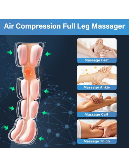 Masajeador de Piernas Comrelax HY-1117A Compresión y Frío