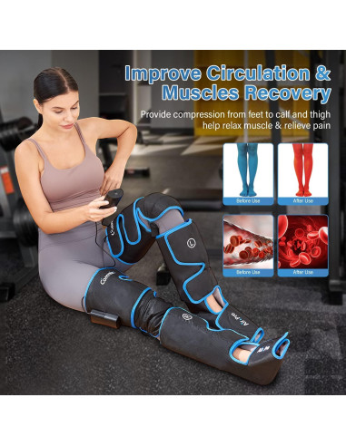 Masajeador de Piernas Comrelax HY-1117A Compresión y Frío