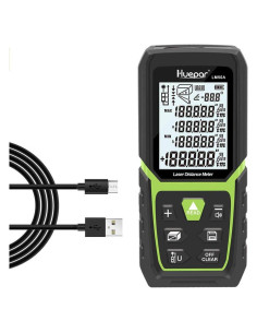 Medidor de Distancia Láser Huepar LM50A 50m con Batería Li-ion