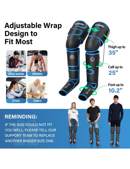 Masajeador de Piernas Comrelax HY-1117A Compresión y Frío