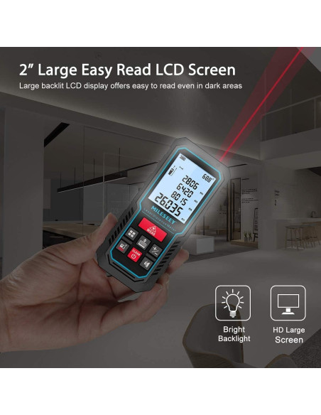 Medidor de Distancia Láser MiLESEEY D5 70m Precisión 2mm