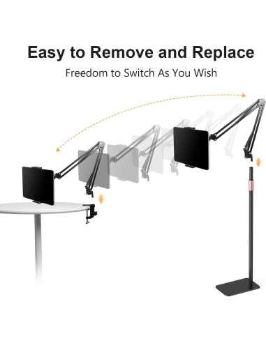 Soporte de Piso para Tableta IceFun Ajustable 40-185 cm