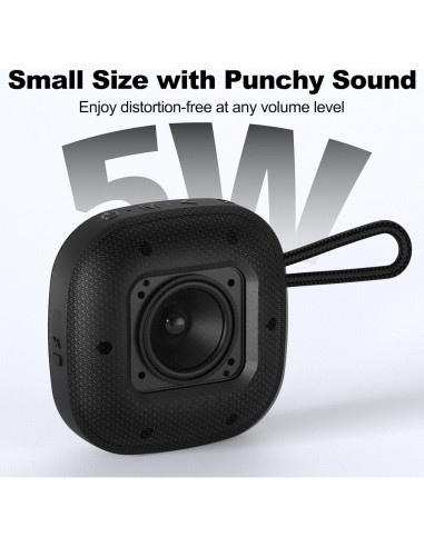 Altavoz Bluetooth Portátil Bobtot Sound Air IPX7 16 Horas Negro