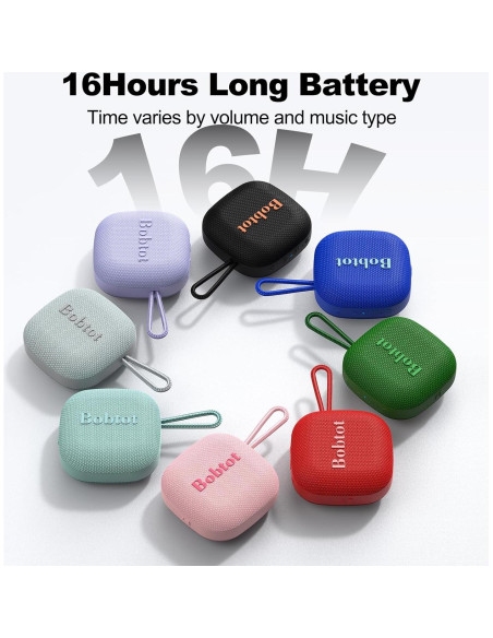 Altavoz Bluetooth Portátil Bobtot Sound Air IPX7 16 Horas Negro
