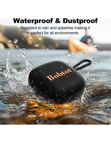 Altavoz Bluetooth Portátil Bobtot Sound Air IPX7 16 Horas Negro