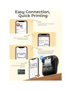 Impresora de Etiquetas Phomemo M110 Bluetooth 40x30mm Negra 2