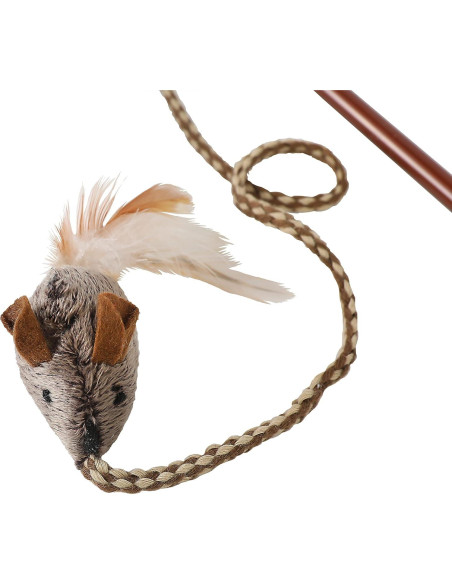 Varita Juguete para Gato OurPets con Plumas y Sonido Realista