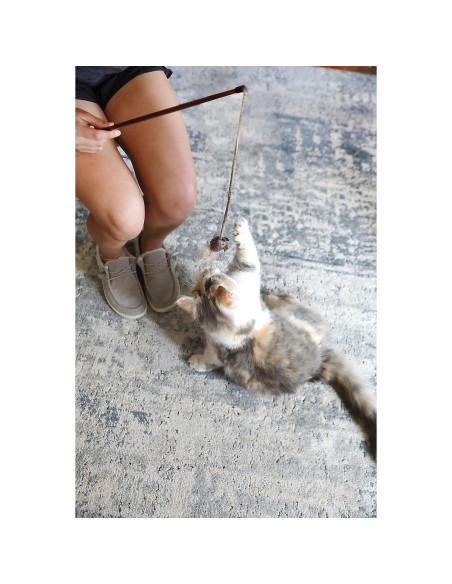 Varita Juguete para Gato OurPets con Plumas y Sonido Realista