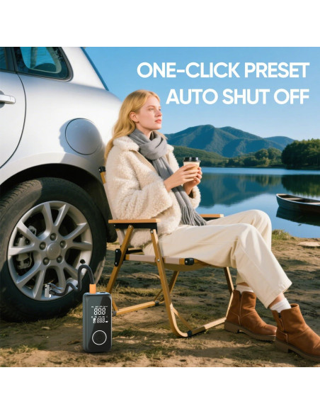 Inflador de Neumáticos Inalámbrico SODPE 150 PSI Portátil