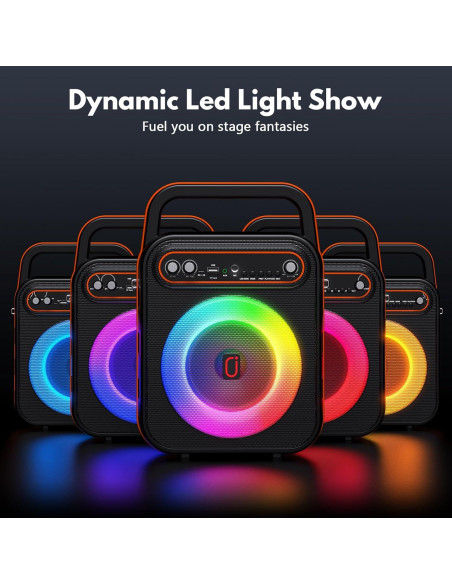 Máquina de Karaoke JYX S67 con 2 Micrófonos Inalámbricos