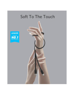 Cable USB C Anker A8553 1.83 m 100W Carga Rápida Negro 2