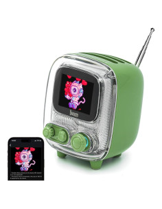 Divoom Tiivoo-2 Altavoz Bluetooth Retro Verde con Radio FM