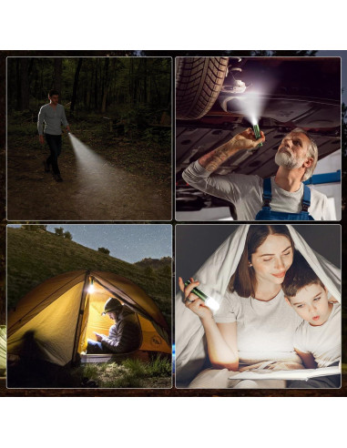 Linterna LED SIXRAY L402FR 500 Lúmenes Recargable USB C