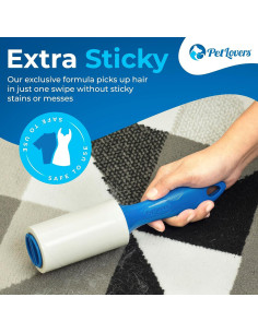 Juego de Rodillos Adhesivos Extra Pegajosos PetLovers 720 Hojas 2