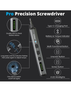 Destornillador Eléctrico Sainlogic 68 en 1, 3.7V, 200 RPM 2