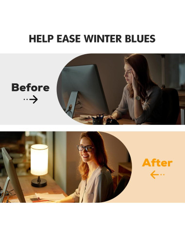 Lámpara de Terapia de Luz Caromolly 10000 Lux Control Remoto