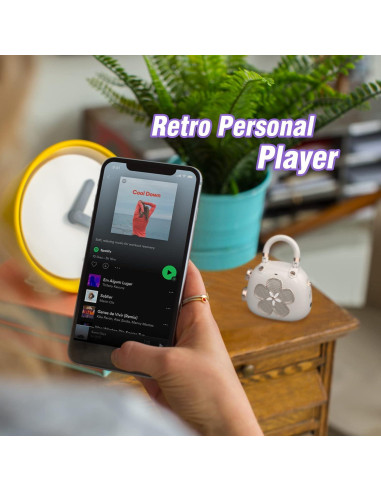 Altavoz Bluetooth DOSS Candy Mini Charm Rosa 2 en 1