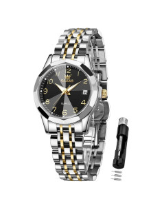 Reloj OLEVS para Mujeres Clásico Acero Inoxidable Luminiscente