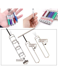 6 Pcs Juguetes Puntero Láser para Gatos y Perros LED 2