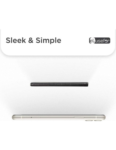 Billetera Adherible eLusefor Negra para Teléfono - 6 Tarjetas