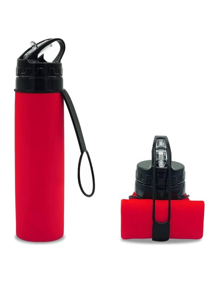 Botella de Agua Plegable Olympians 600 ml a Prueba de Fugas