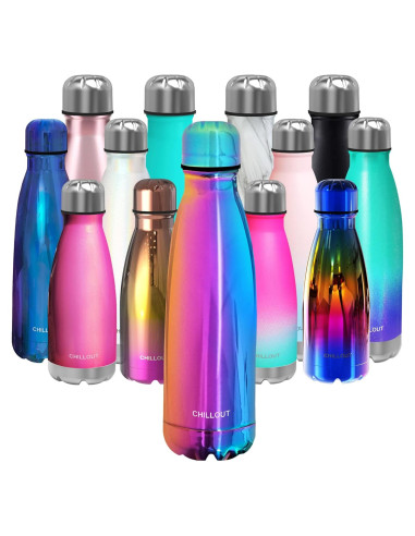 Botella de Agua CHILLOUT LIFE 500ml Acero Inoxidable Aislada