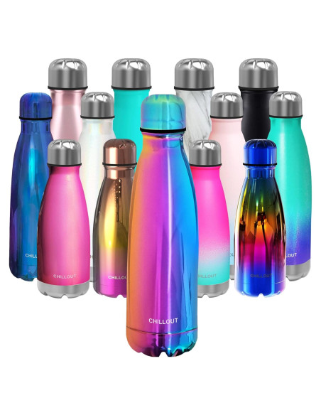 Botella de Agua CHILLOUT LIFE 500ml Acero Inoxidable Aislada