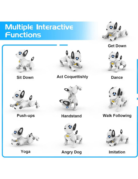 Perro Robot Interactivo Control Remoto Lingke Y8359 17,8 cm